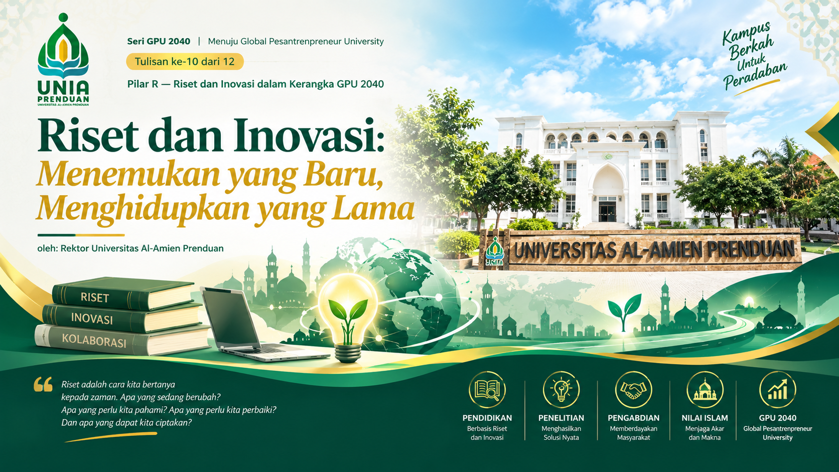 Riset dan Inovasi: Menemukan yang Baru, Menghidupkan yang Lama