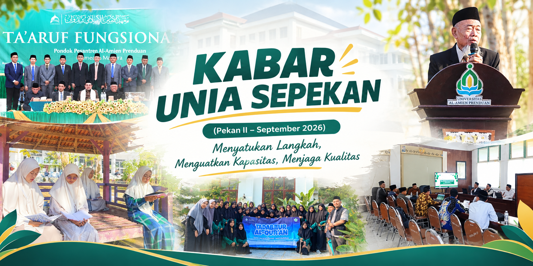 KABAR UNIA SEPEKAN (Pekan II – September 2026): Menyatukan Langkah, Menguatkan Kapasitas, Menjaga Kualitas