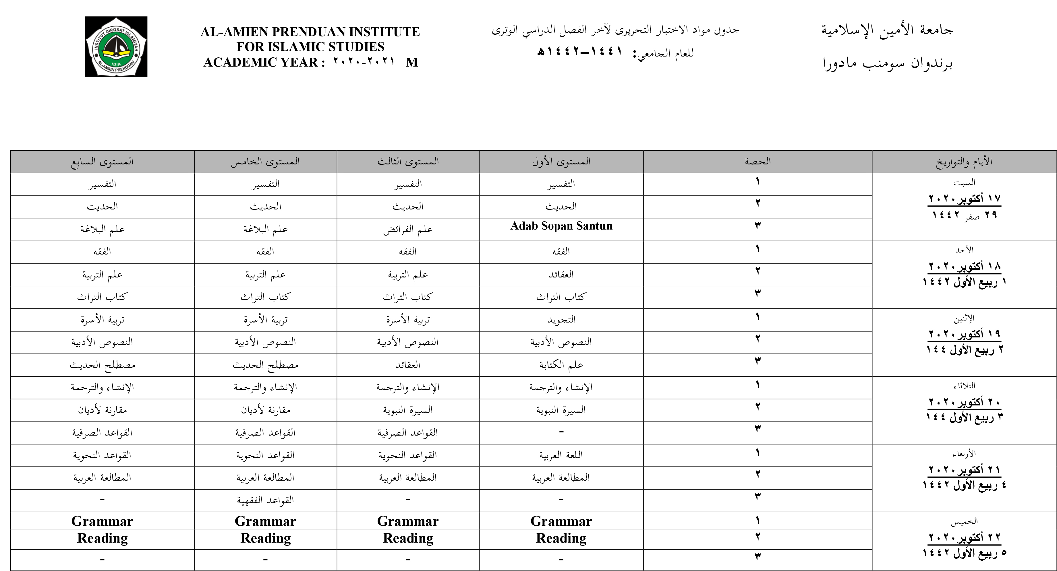 SURAT EDARAN TEKNIS UAS-4