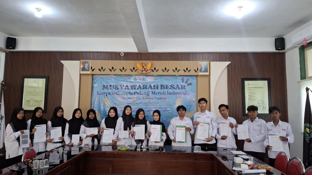 Musyawarah Besar II UKK KSR PMI Unit Universitas Al-Amien Prenduan Kukuhkan Kepengurusan Angkatan II