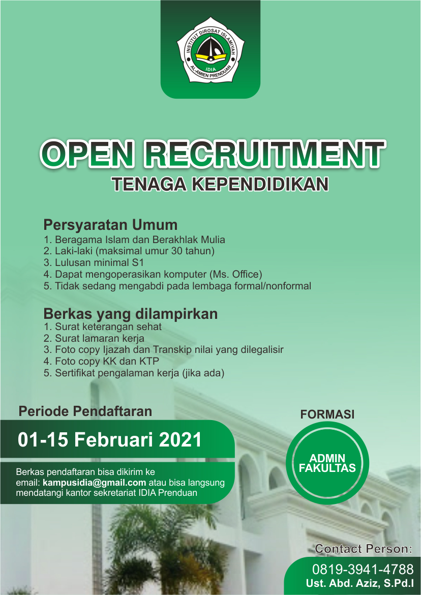 PAMPLET REKRUTMEN