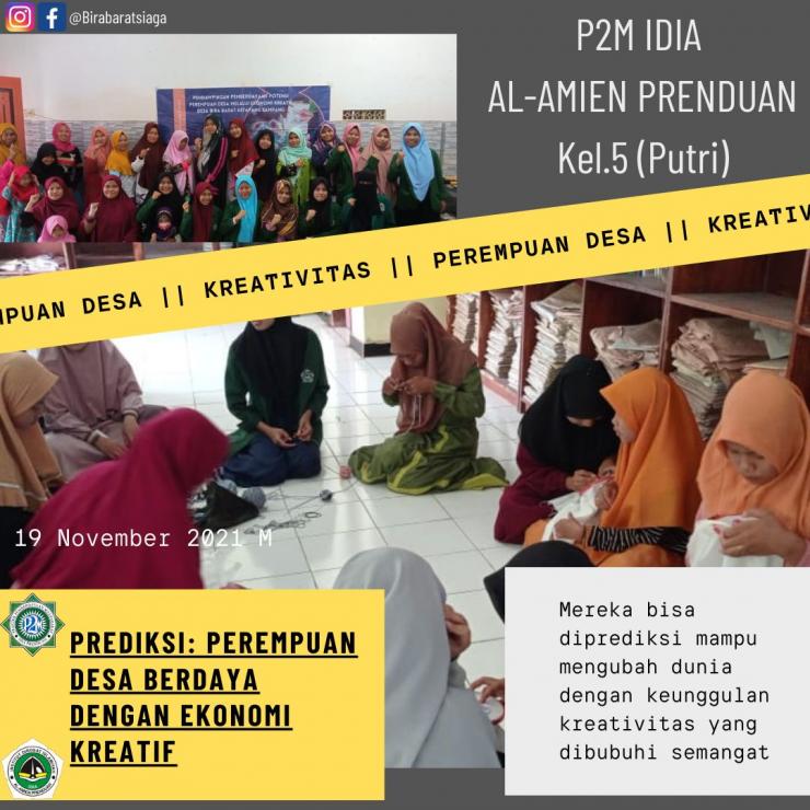 Peserta P2M IDIA Al Amien Prenduan Segarkan Mindset Perempuan Desa Melalui Program Pendampingan Ekonomi Kreatif