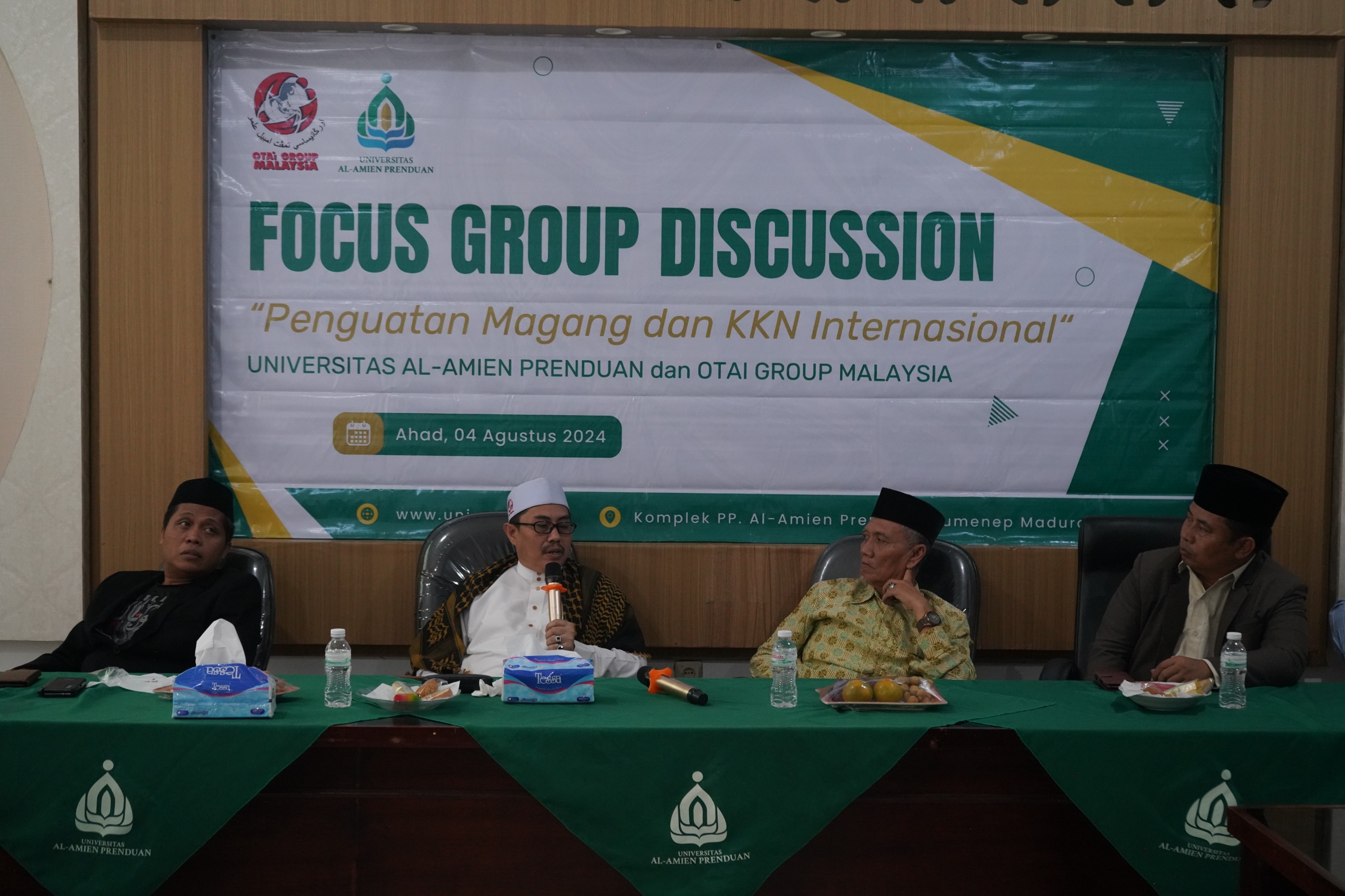 Strategi Penguatan Magang dan KKN Internasional: Universitas Al-Amien Prenduan Gelar FGD Bersama Presiden OTAI Group Malaysia