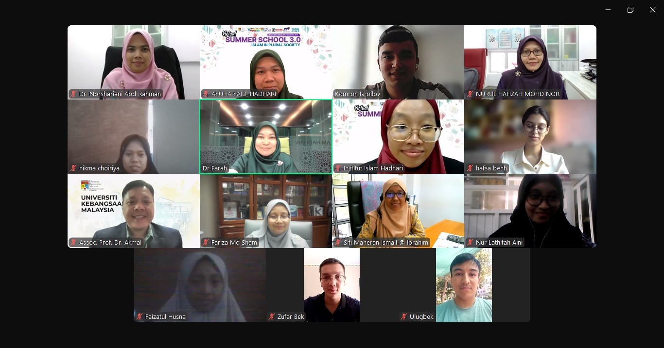 Mahasiswi Universitas Al-Amien Prenduan Berkolaborasi Dengan Lima Negara Dalam  Virtual Summer School 3.0 Institut Islam Hadhari Universitas Kebangsaan Malaysia