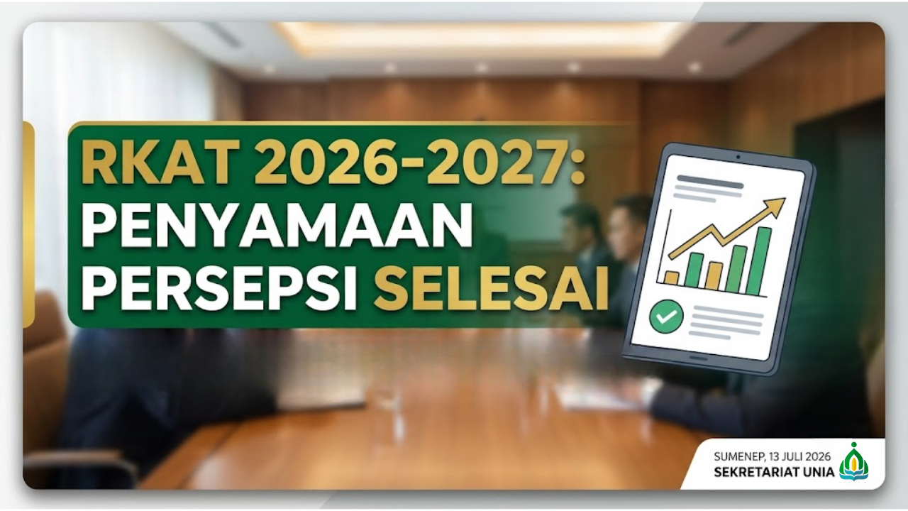 UNIA Prenduan Sukses Gelar Rapat Penyamaan Persepsi RKAT 2026-2027