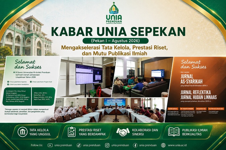KABAR UNIA SEPEKAN (Pekan I – Agustus 2026): Mengakselerasi Tata Kelola, Prestasi Riset, dan Mutu Publikasi Ilmiah