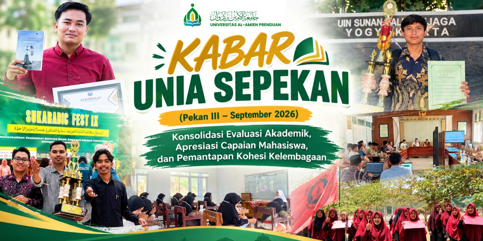 KABAR UNIA SEPEKAN (Pekan III – September 2026): Konsolidasi Evaluasi Akademik, Apresiasi Capaian Mahasiswa, dan Pemantapan Kohesi Kelembagaan